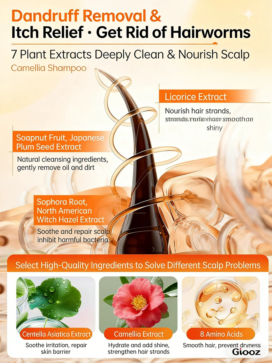 Camellia Shampoo detail view 2