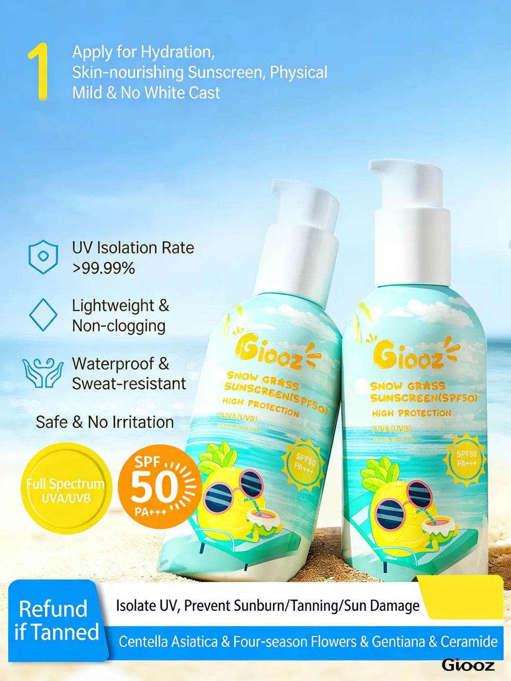 Centella Sunscreen Cream detail view 1